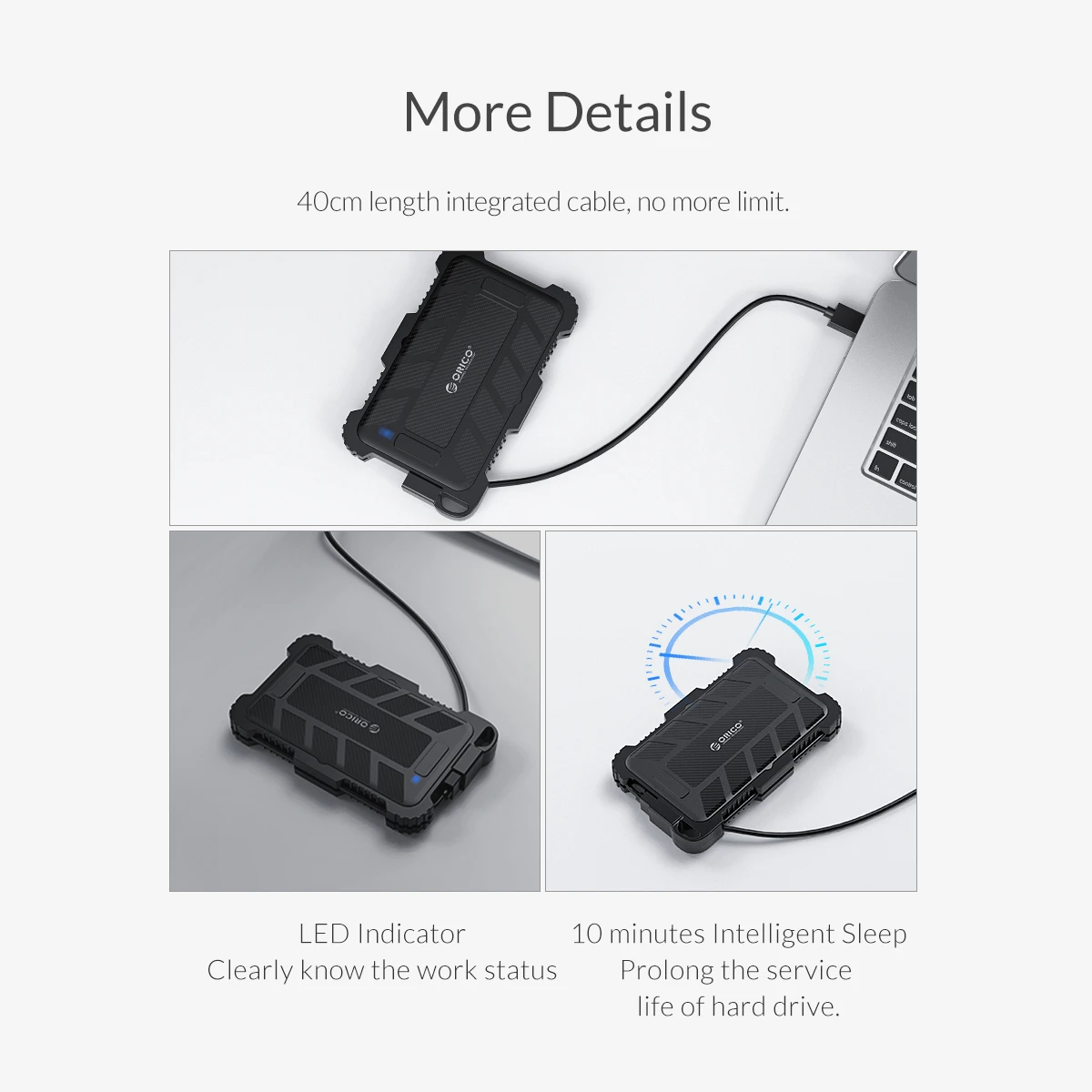 Корпус для жесткого диска ORICO с шифрованием 2 5 дюйма SATA к USB3.0 Гбит/с