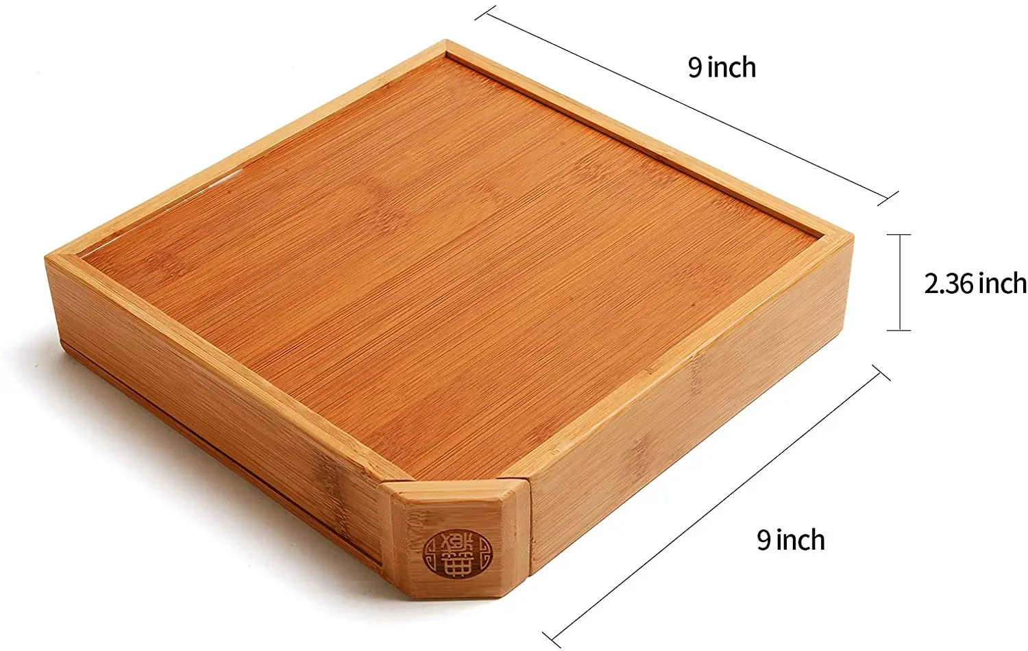 Дизайнерская бамбуковая чайная коробка сервировочный поднос экологически
