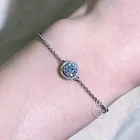 Подлинный теннисный браслет из муассанита, регулируемый браслет с бриллиантами и драгоценным камнем, позолоченный браслет из 18 каратного серебра 925 пробы, теннисная цепочка для женщин