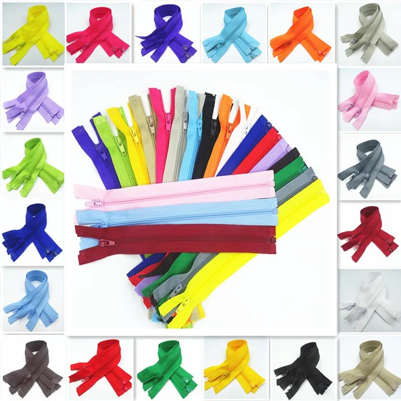 10 шт. 3 # открывающиеся нейлоновые молнии хвост Смола 20 см-60 см подходит для одежды