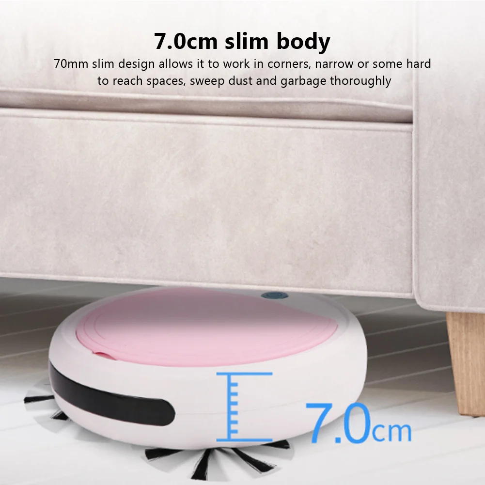

Automatic 4-in-1 Smart Robot Vacuum Cleaner USB Charging Sweeping Robot Dry and Wet Mop UV Disinfection Cleaner Strong Suction
