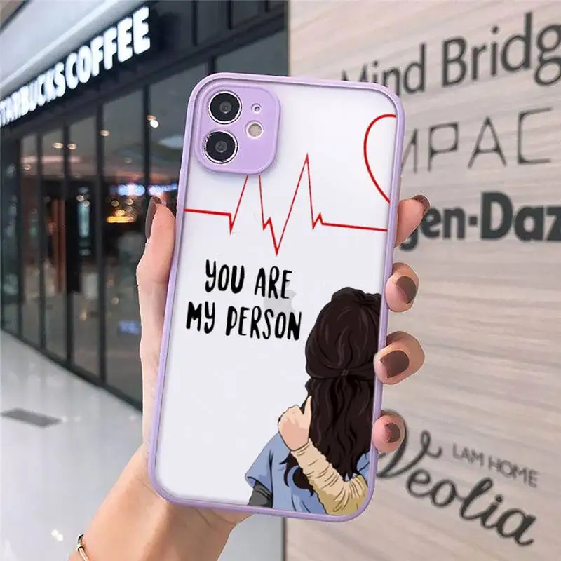 

You're My Person New Arrivals luxury Phone Cases funda matte transparent For iphone 7 8 11 12 plus mini x xs xr pro max cover