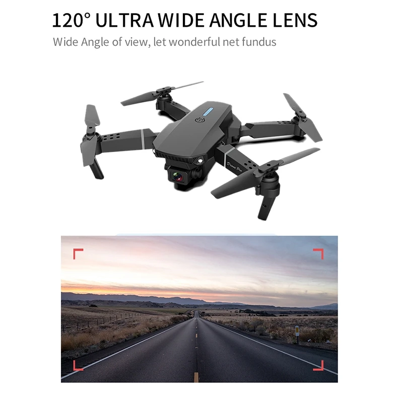 

E88 RC Drone 1080P HD Camera Visual Positioning WiFi FPV Four-Axis Aircraft Profesional Quadcopter