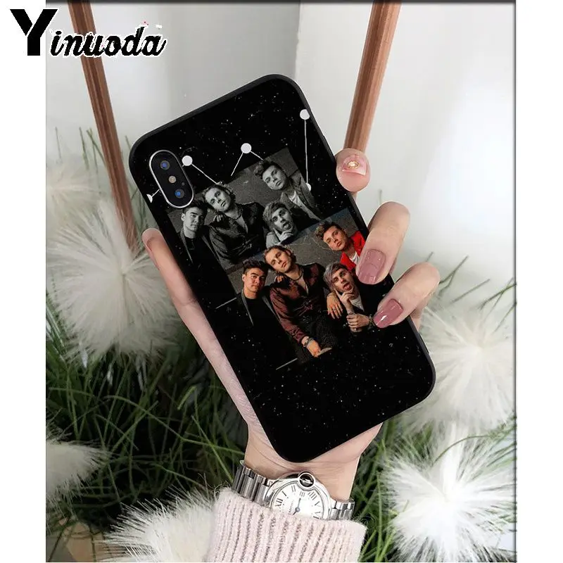 Yinuoda 5SOS 5 секунд лета ТПУ Мягкие аксессуары для телефонов Чехол для iPhone X XS MAX 6 6S 7 7plus 8 8Plus 5 5S XR