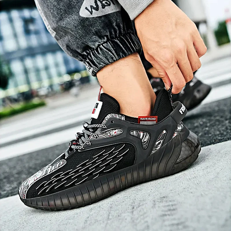 

Running Shoes for Men Sneakers Breathable Flywearing Outdoor Sport Shoes Comfortable Fitness Footwear