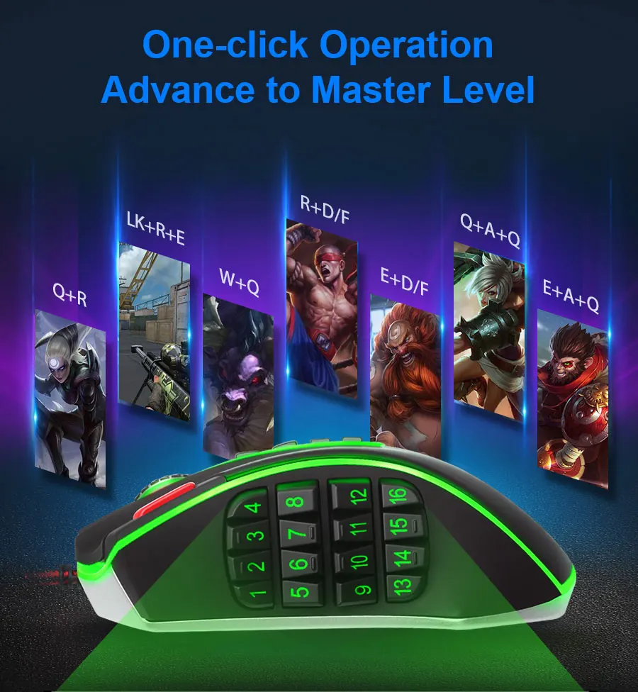 Redragon LEGEND M990 USB Проводная RGB игровая мышь 24000 dpi 24 кнопки программируемые игровые мыши Подсветка Эргономичный ноутбук компьютер