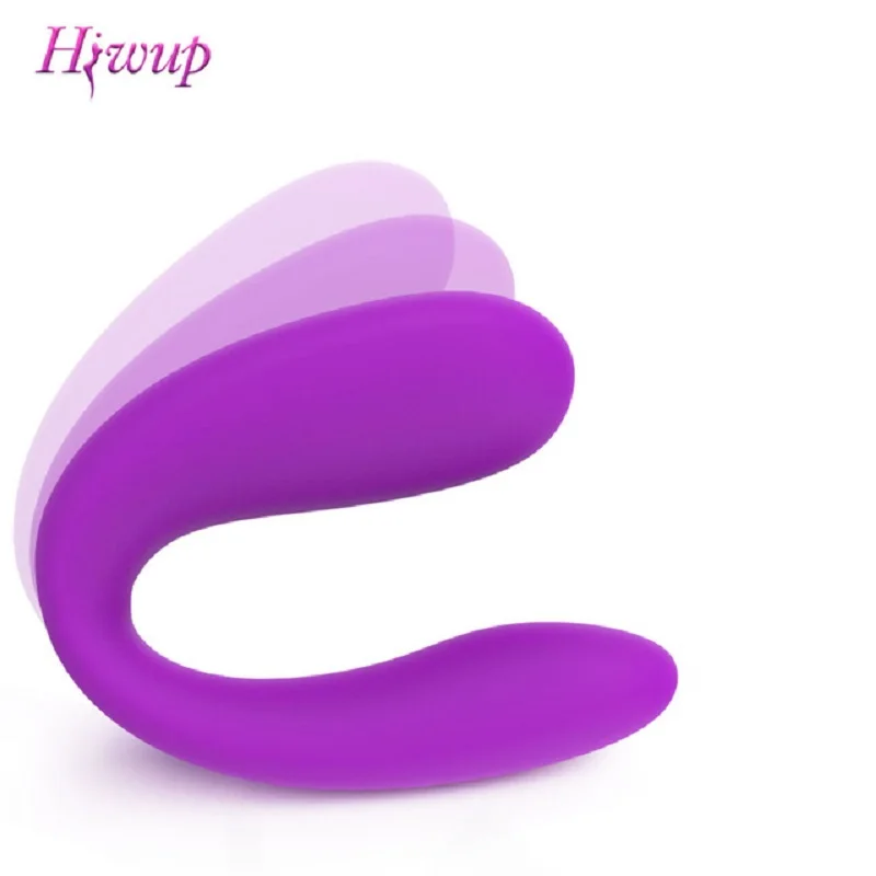 U образный Вибратор для точки G тихий двойной мотор беспроводной пульт