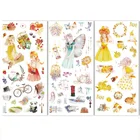 3 листа для кавайной девушки, декоративные наклейки для детей Васи бумажная наклейка для скрапбукинга дневник планировщик Записная книжка 