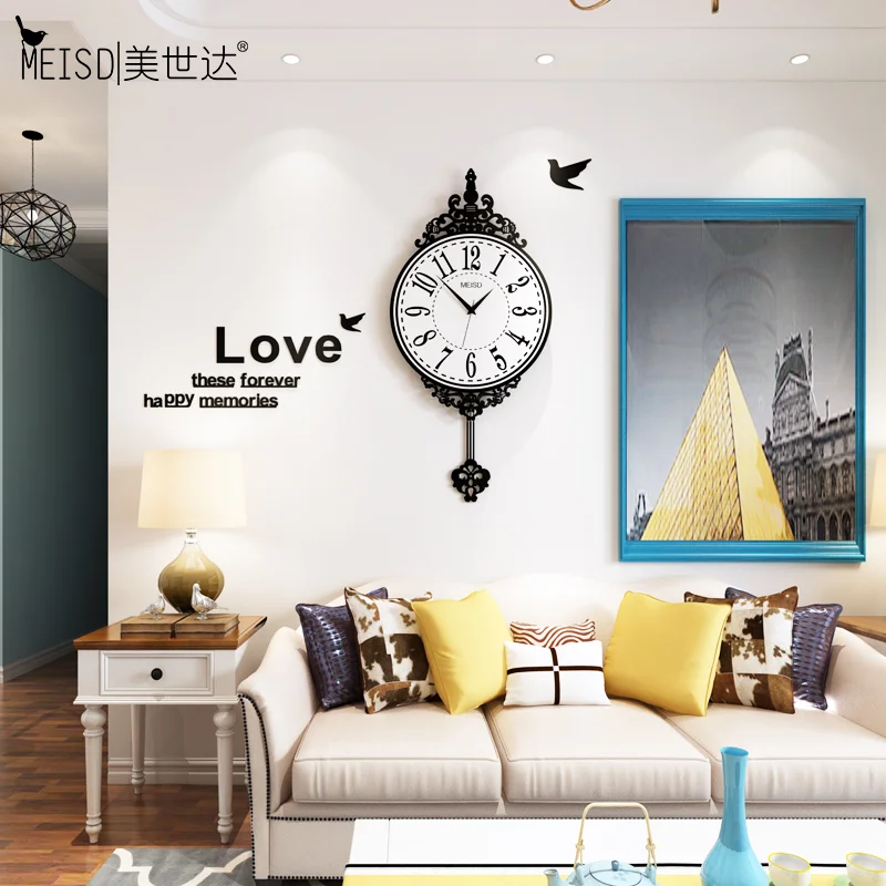 Часы настенные в винтажном стиле креативные зеркальные наклейки сделай сам