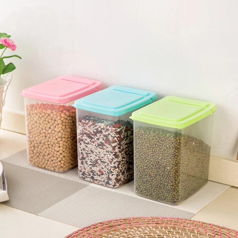Прозрачная коробка для хранения пищевых продуктов маленькая пластиковая кухня
