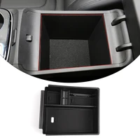 for hyundai tucson nx4 santa cruz 21 22 armrest box storage central storage box compartment abs black car modification accessory