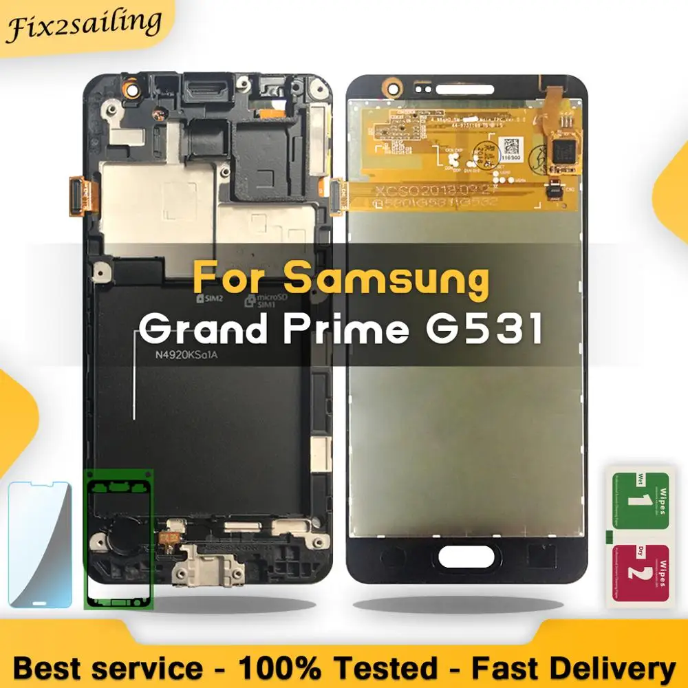 100% протестированный ЖК экран для Samsung Galaxy Grand Prime G531H G531F G531 G531FZ дисплей сенсорный