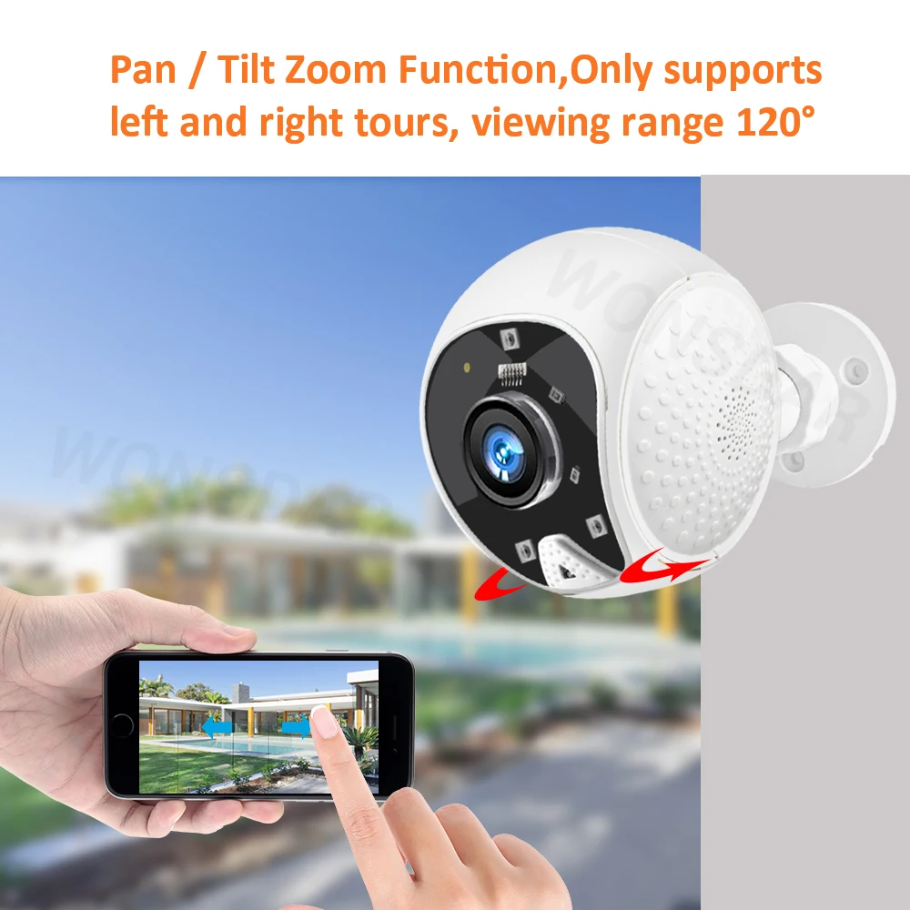 IP-камера купольная 1080P HD Wi-Fi 2 МП 4-кратный зум | Безопасность и защита