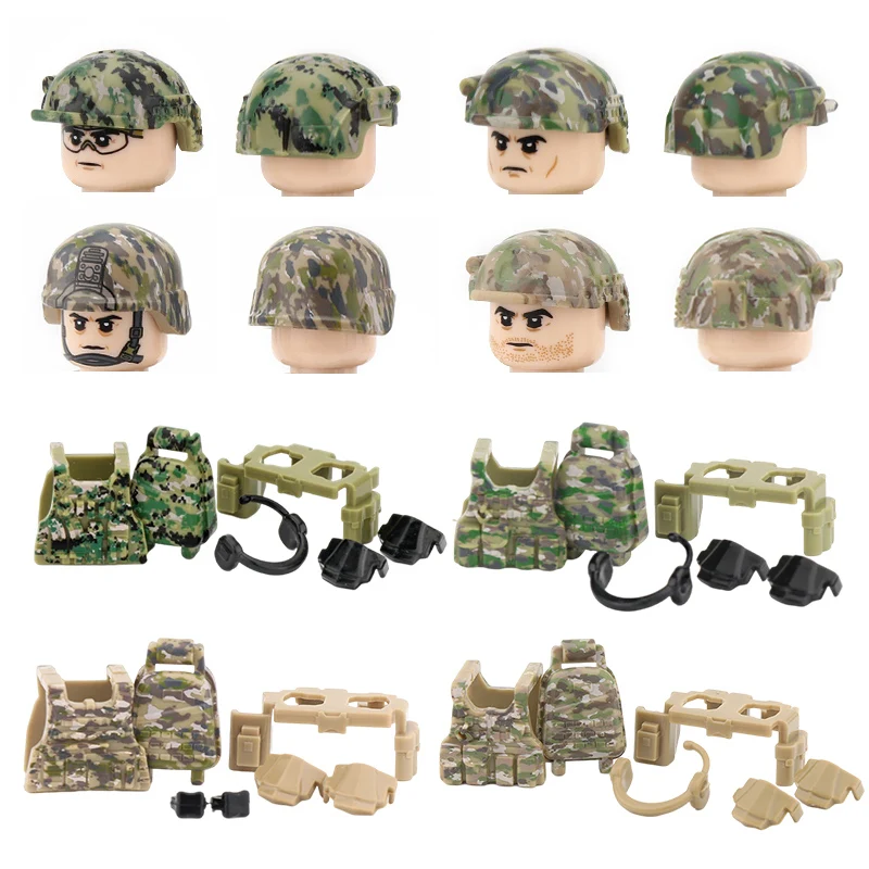 Современные фигурки солдат армии США строительные блоки 101 вездеходные