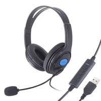 telephone traffic headset usb wired headset gaming computer learning headphone adjustable microphone volume