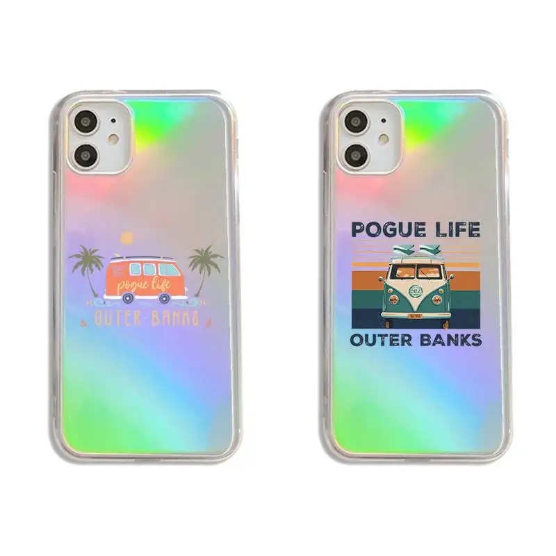 

Outer Banks - Livin' The Pogue Life Phone Case Transparent for iPhone 7 8 11 12 se 2020 mini pro X XS XR MAX Plus