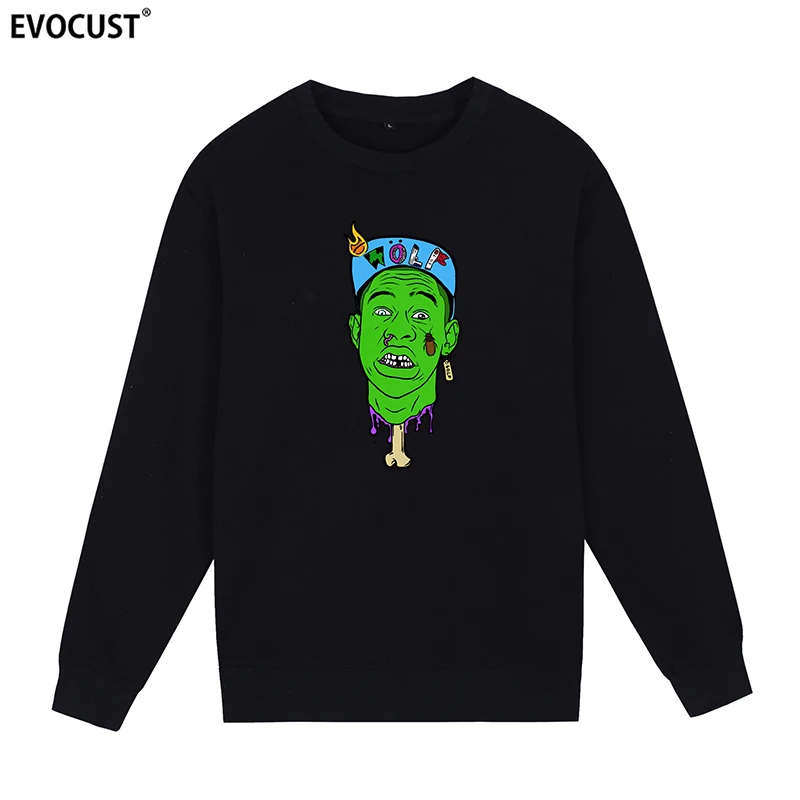

Череп Тайлера Golf Wang, творческий хип-хоп, рандомные толстовки для мужчин, женщин, скейт, унисекс, чесаный хлопок