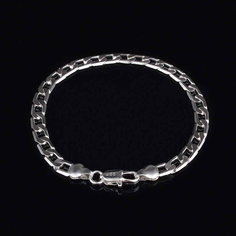 

Женский серебряный браслет, 6 мм