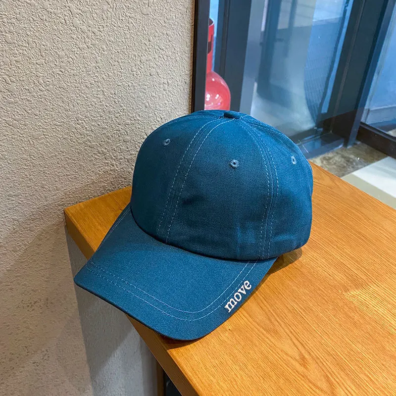 

Visor Hat Baseball Cap Female Japanese Summer Korean Fashionable Versatile Hat Embroidered Letter Simple Summer Solid Cap