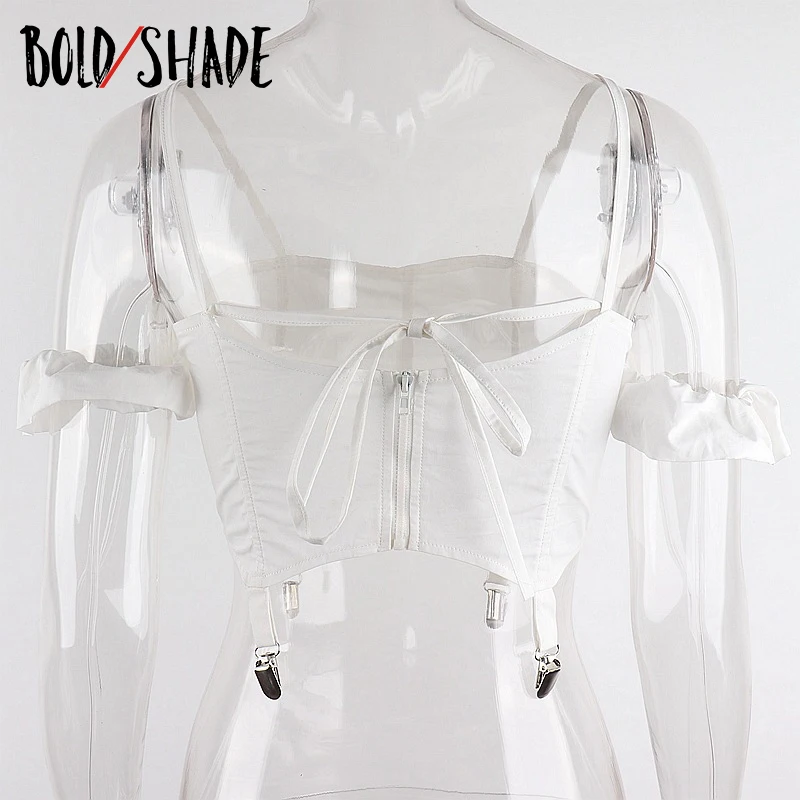 

Bold Shade Retro White Lace Up Camisole Grunge Fashion Casual Women Crop Tops Sexy Hot y2k Indie Clothes Aesthetic Basic Trendy