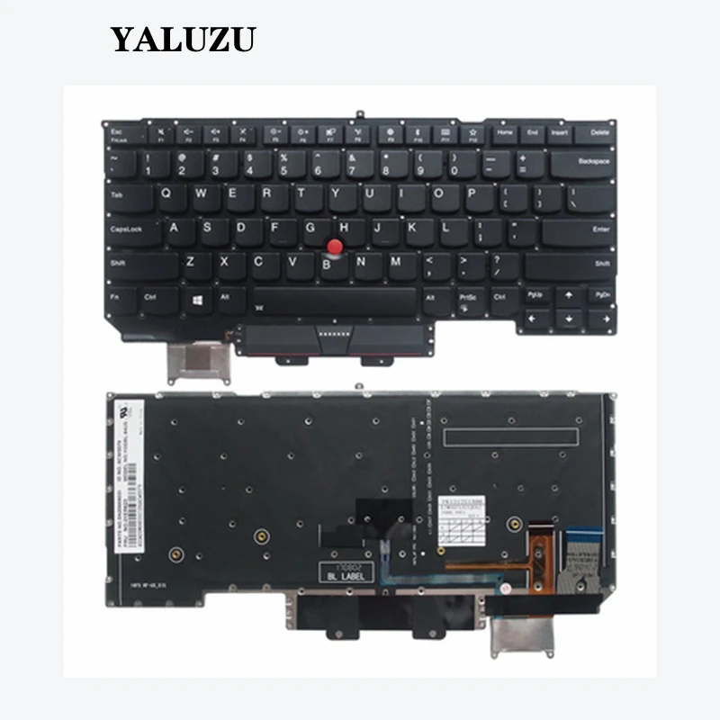 Новая карбоновая клавиатура для Lenovo Thinkpad X1 5th Gen5 2017 американская подсветка 01ER623 YODB