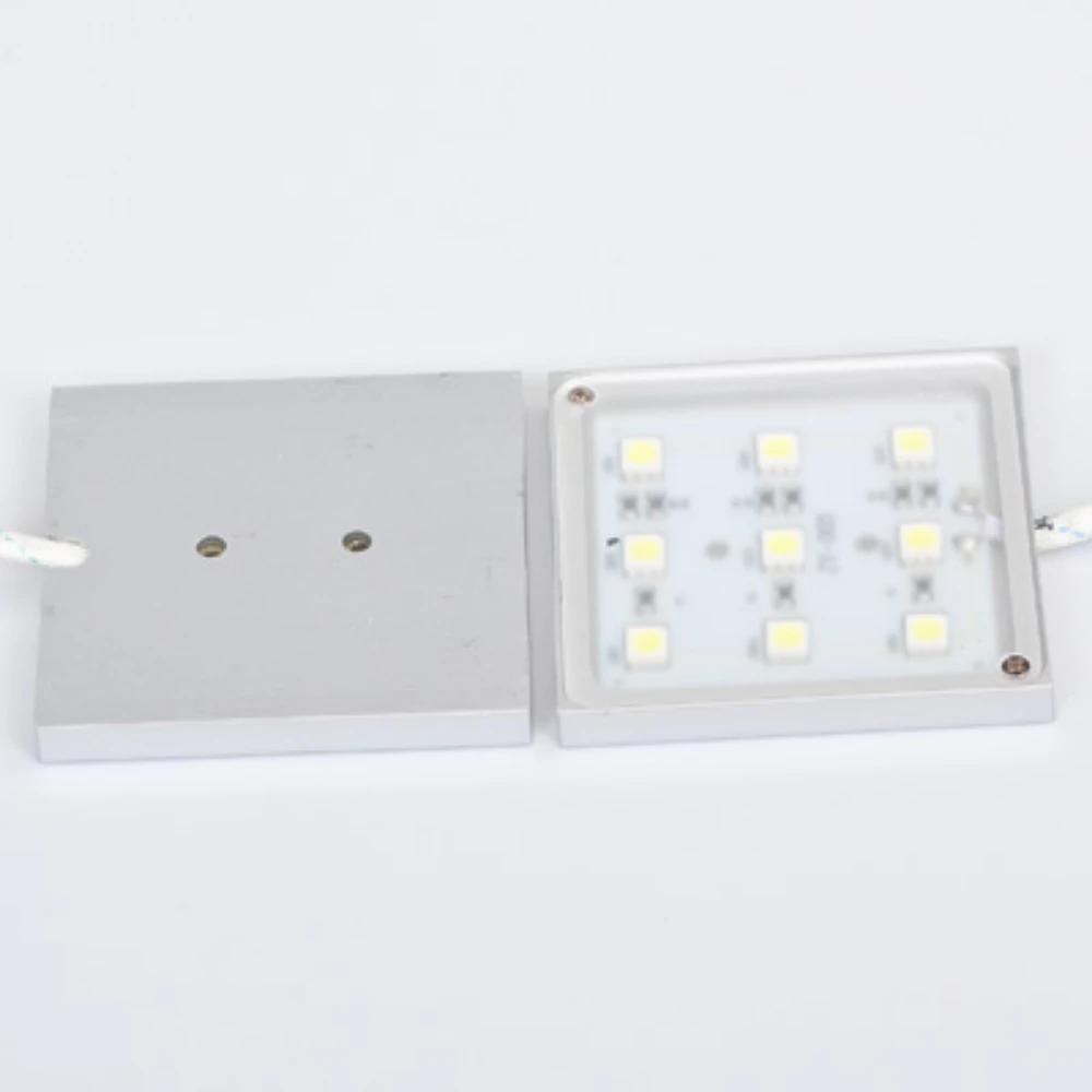 Светодиодный Подсветка 12VDC квадратной светодиодные лампы 9 светодиодов 5050SMD 1 8 Вт