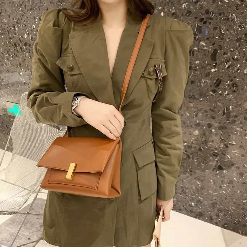 

Fashion Leather Women's Crossbody Shopping Messenger Bags Durable Vintage Female Travel Shoulder Bag Luxury Designer Casual Bag