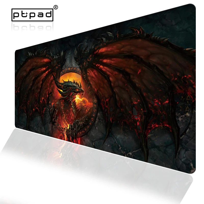 Pbpad 900x400 коврик для мыши с блокировкой края офиса гладкой поверхностью Большой