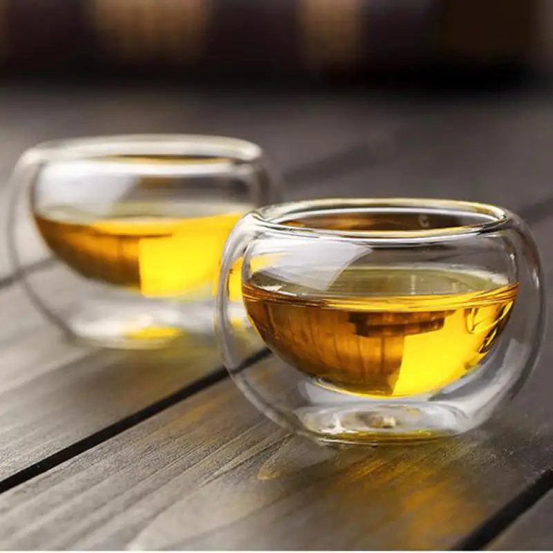 Креативная термостойкая стеклянная чашка с двойными стенками модные кружки для