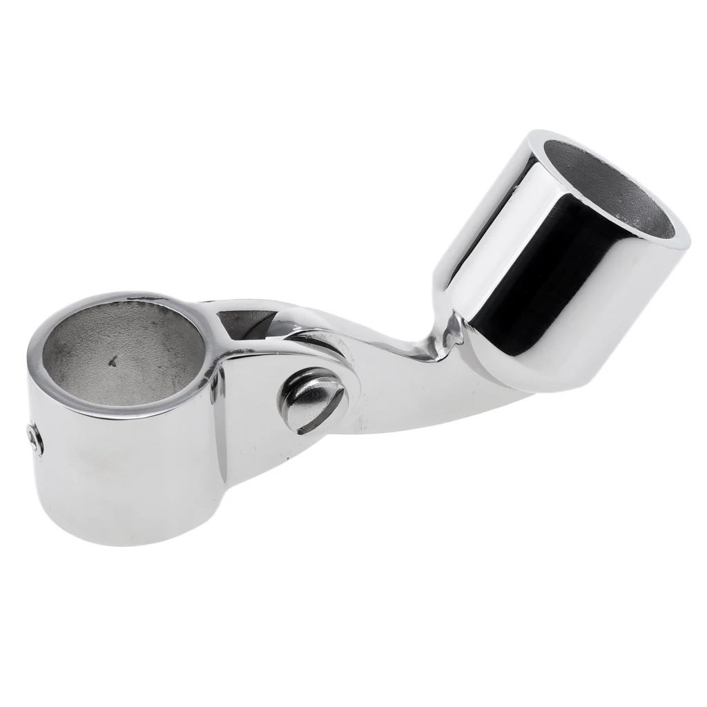 Heavy Duty 316 Stainless Steel Bimini Top Cap Eye End 25mm Boat Deck Hinge | Marine Hardware