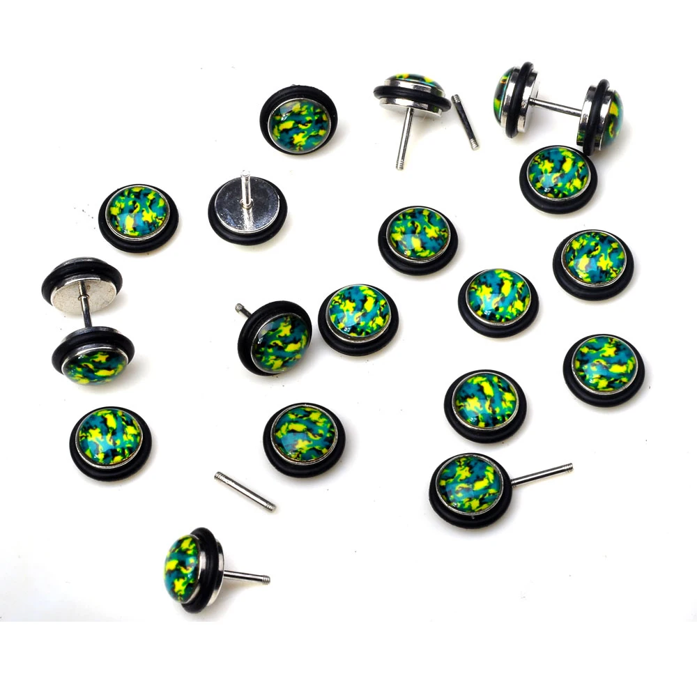 Оптовая продажа Mix 10 шт./лот акриловые затычки для ушей разные стили шпильки