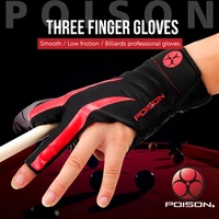 original poison gloves billiard gloves one piece non slip lycra fabric pool gloves snooker glove billiard accessories