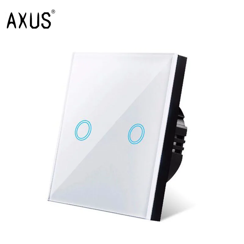 AXUS AC110 220V сенсорный выключатель ЕС Стандартный белого цвета с украшением в виде