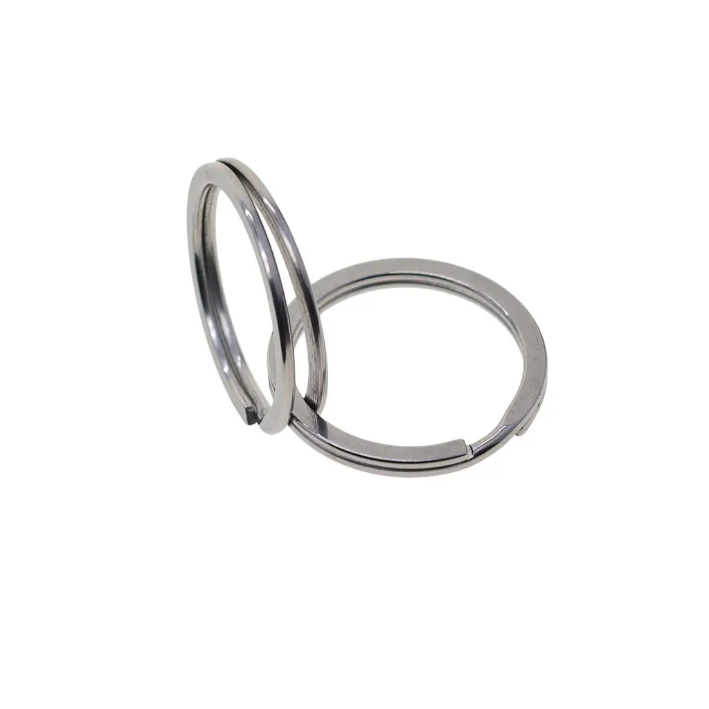 

30 мм (1 дюйм) Стальное разделенное кольцо-упаковка из 10/кольца для ключей, бирки для собак, кольцо для шнурка, брелоки