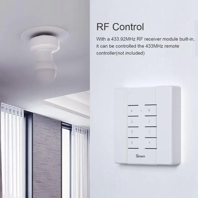 SONOFF Slampher R2 E27 умный WiFi светильник держатель лампы Переключатель RF 433 МГц для