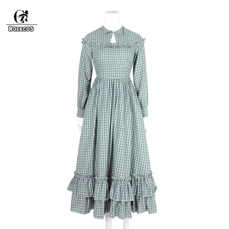 ROLECOS женское платье в минималистическом стиле хлопковое средневекового