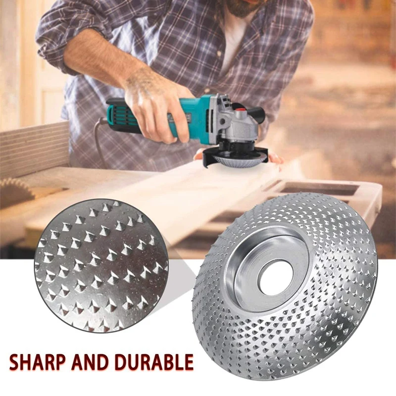 

Wood Carving Disc Grinder Shaping Disc Wood Grinding Wheel Woodworking Angle Grinder Attachment, Chain Disc