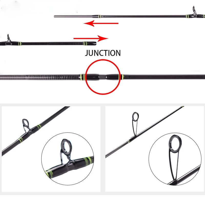 

DELICACY L.W 0.6-8g UL Fishing Rod Casting Spinning Rod Ultralight Carbon Fiber Hollow + Solid 2 Tips Bait Casting Rods
