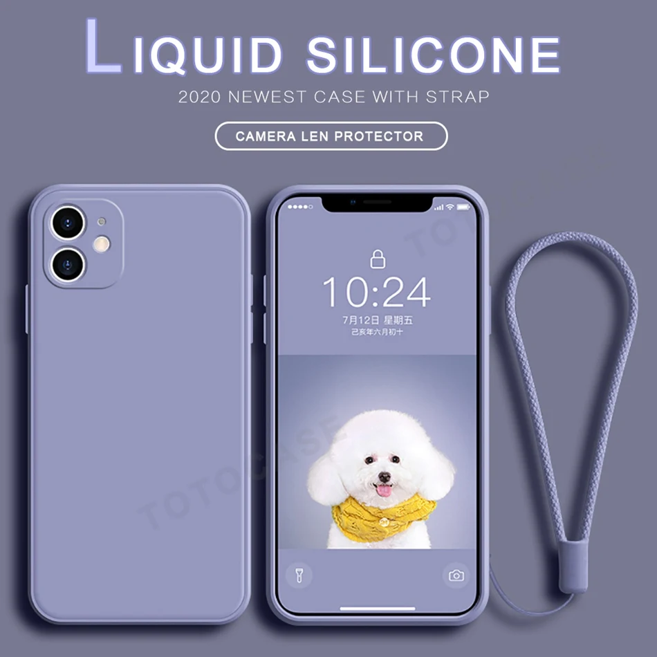 Оригинальный Мягкий силиконовый чехол для Apple iPhone 11 12 Pro Max Mini SE 2020 2 6 S 7 8 Plus X XS MAX