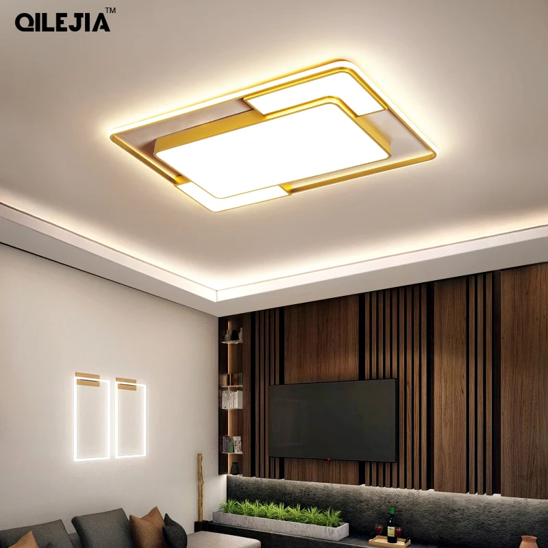 Современная люстра освещение для гостиной спальни украшение студии золотой