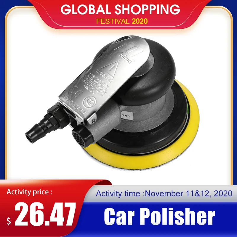 Ручной профессиональный пневматический полировщик для автомобиля Φ 5 дюймов
