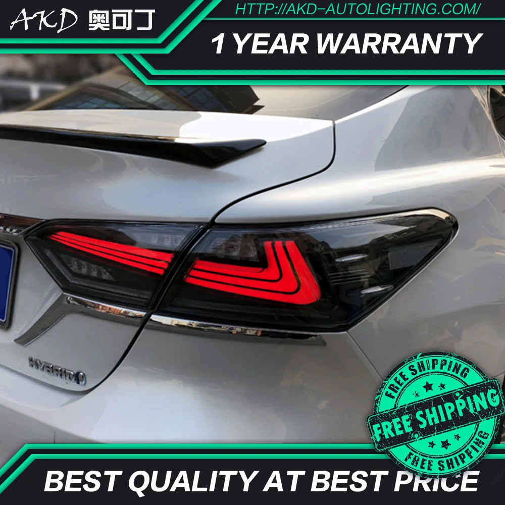 AKD тюнинг автомобильные задние фонари для Toyota Camry 2018 гибридные светодиодный ные