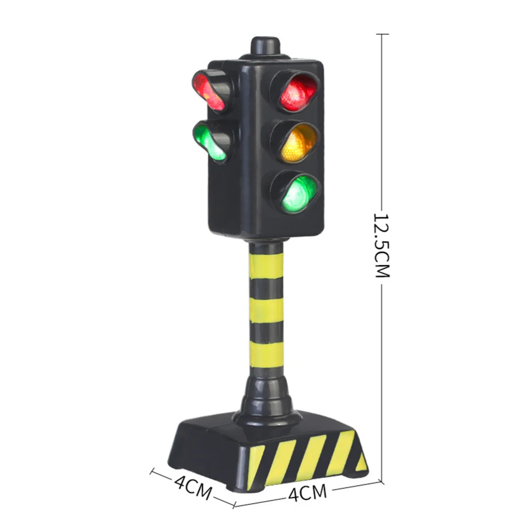 

2PCS Mini Signal Light Model Simulated Traffic Light Imitation Road Scene Props Traffic Safety Education Early Educa