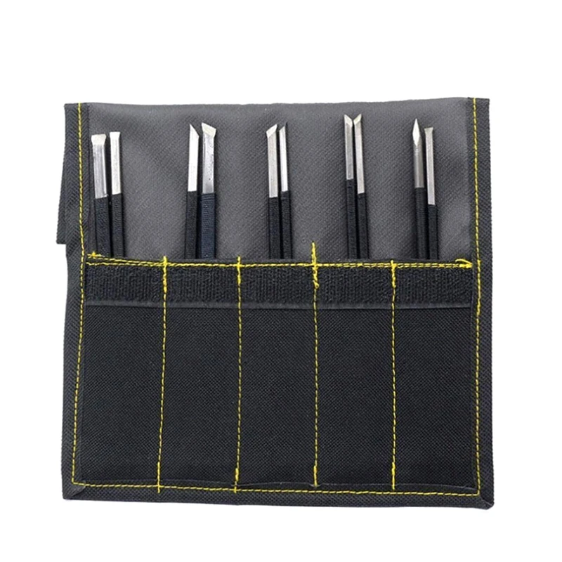 10 шт. высокоуглеродистое долото для резьбы по камню инструменты деревообработки