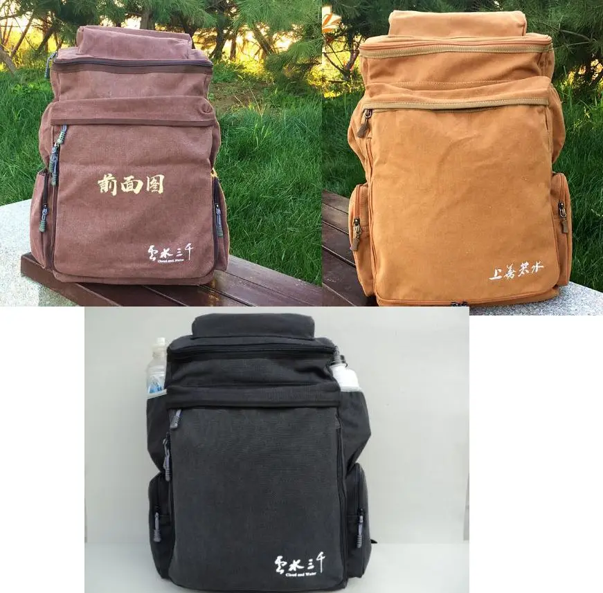 Высококачественный умываемый толстый парусиновый буддийский рюкзак дзен мешок