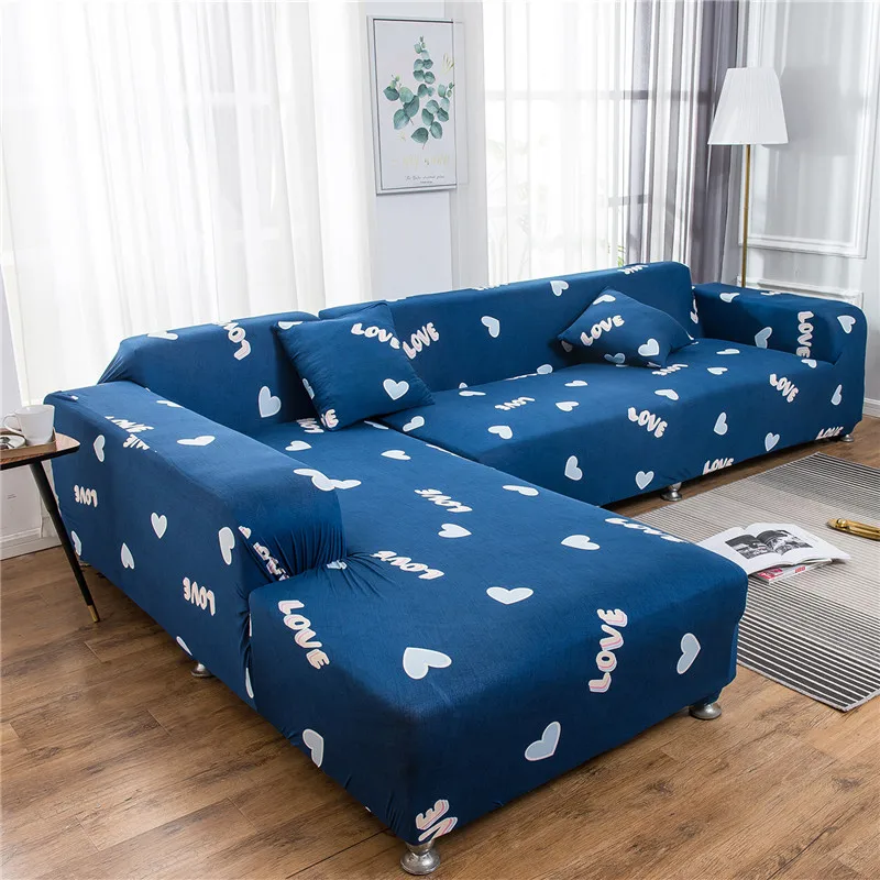 Новые L образные чехлы для диванов из спандекса гостиной эластичные Чехлы