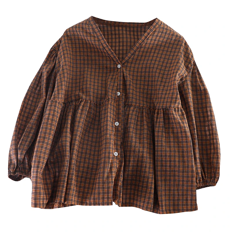 2019 Новая мода Женская винтажная v-образным вырезом свободная однобортная