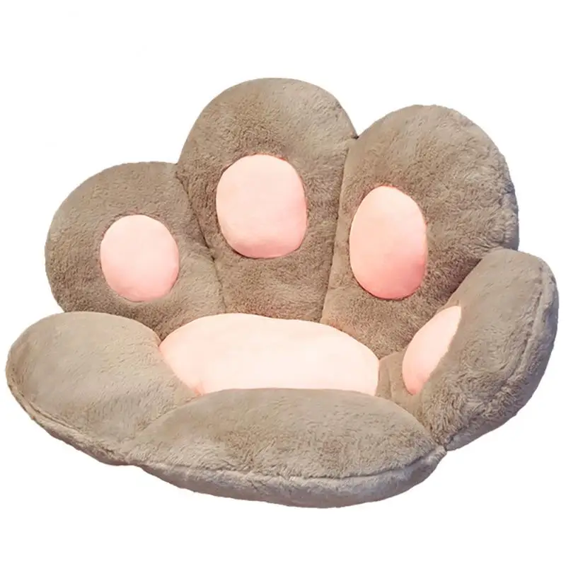 Seat Cushion Cat Paw Shaped Cute Seat Cushion Cat Paw Shaped Lazy Sofa Office Chair Cushion For Office Room Dropshipping