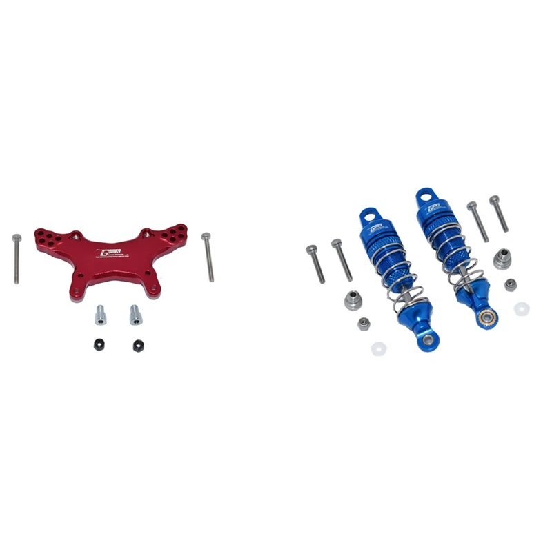 

Metal Front Shock Tower Board For LOSI 1/18 Mini-T 2.0 2WD ,3 & Metal Front Shock Absorbers Damper,1