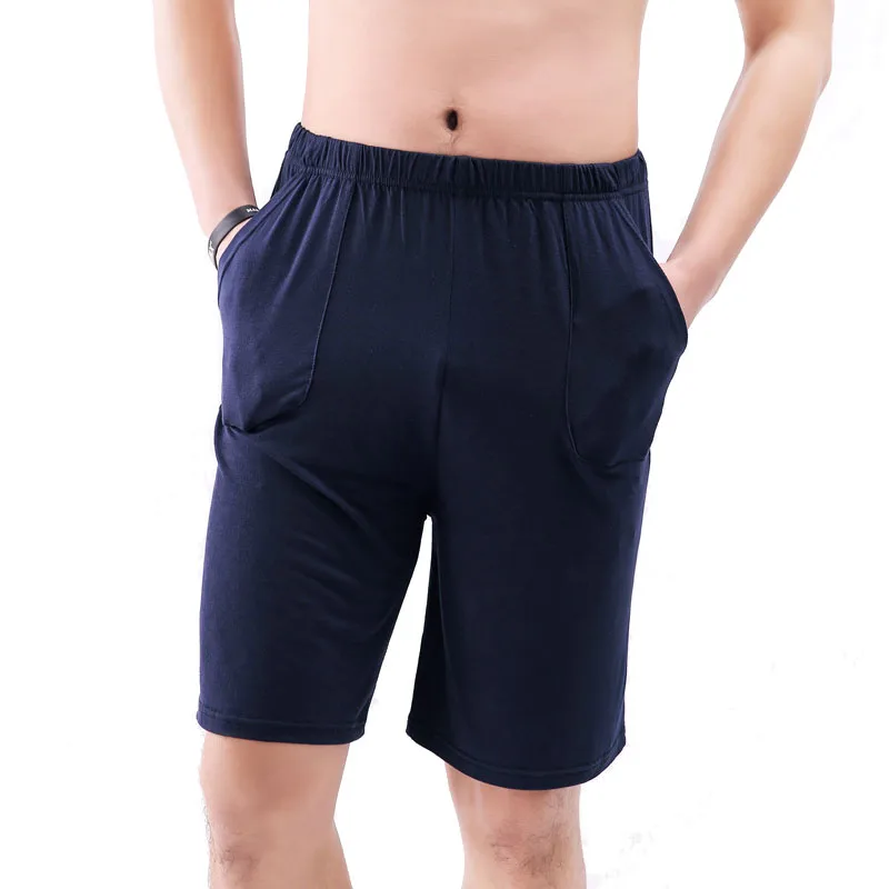 Шорты мужские оверсайз до колен домашние штаны из модала свободные большие